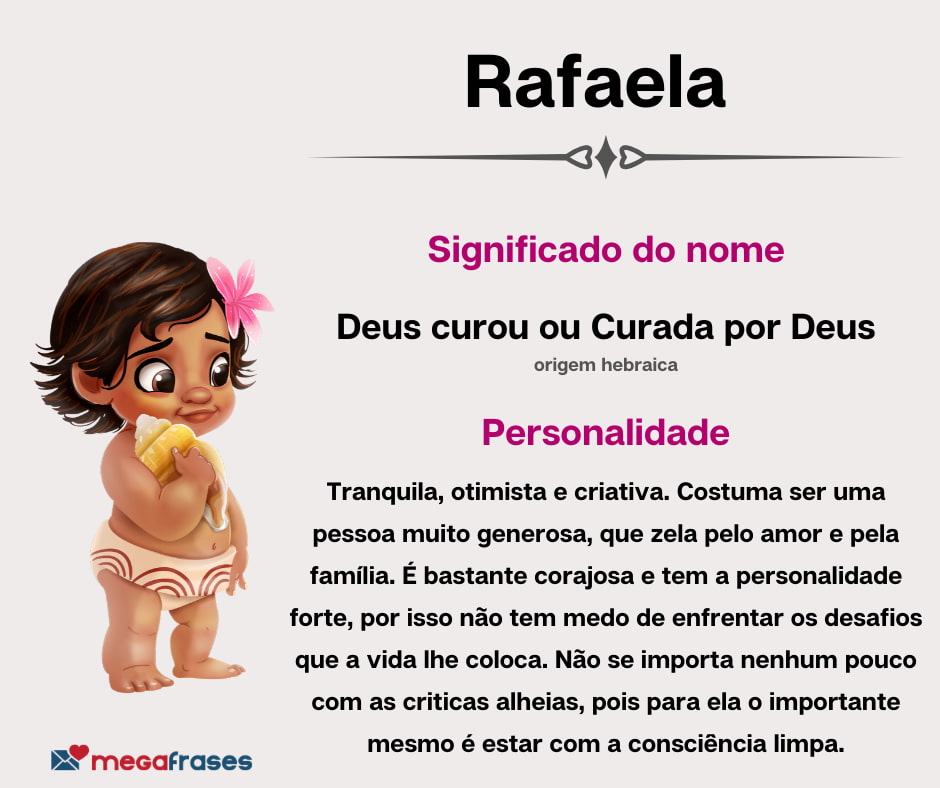 Significado do nome Rafaela + Curiosidades + Mensagens