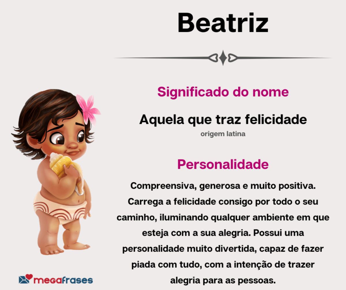 Significado do nome Beatriz Curiosidades Mensagens