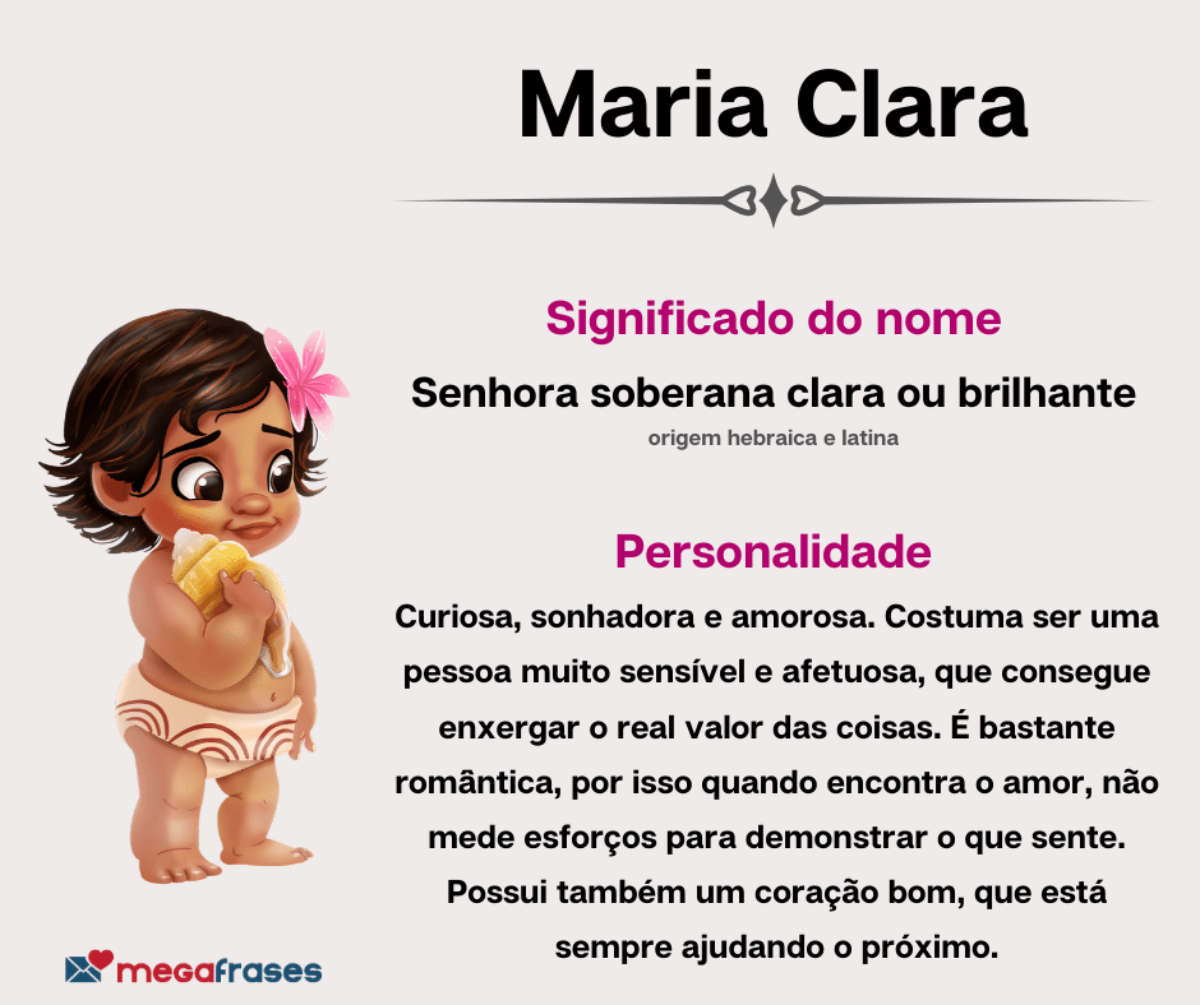 Significado do nome Maria Clara - Saberes do Mundo