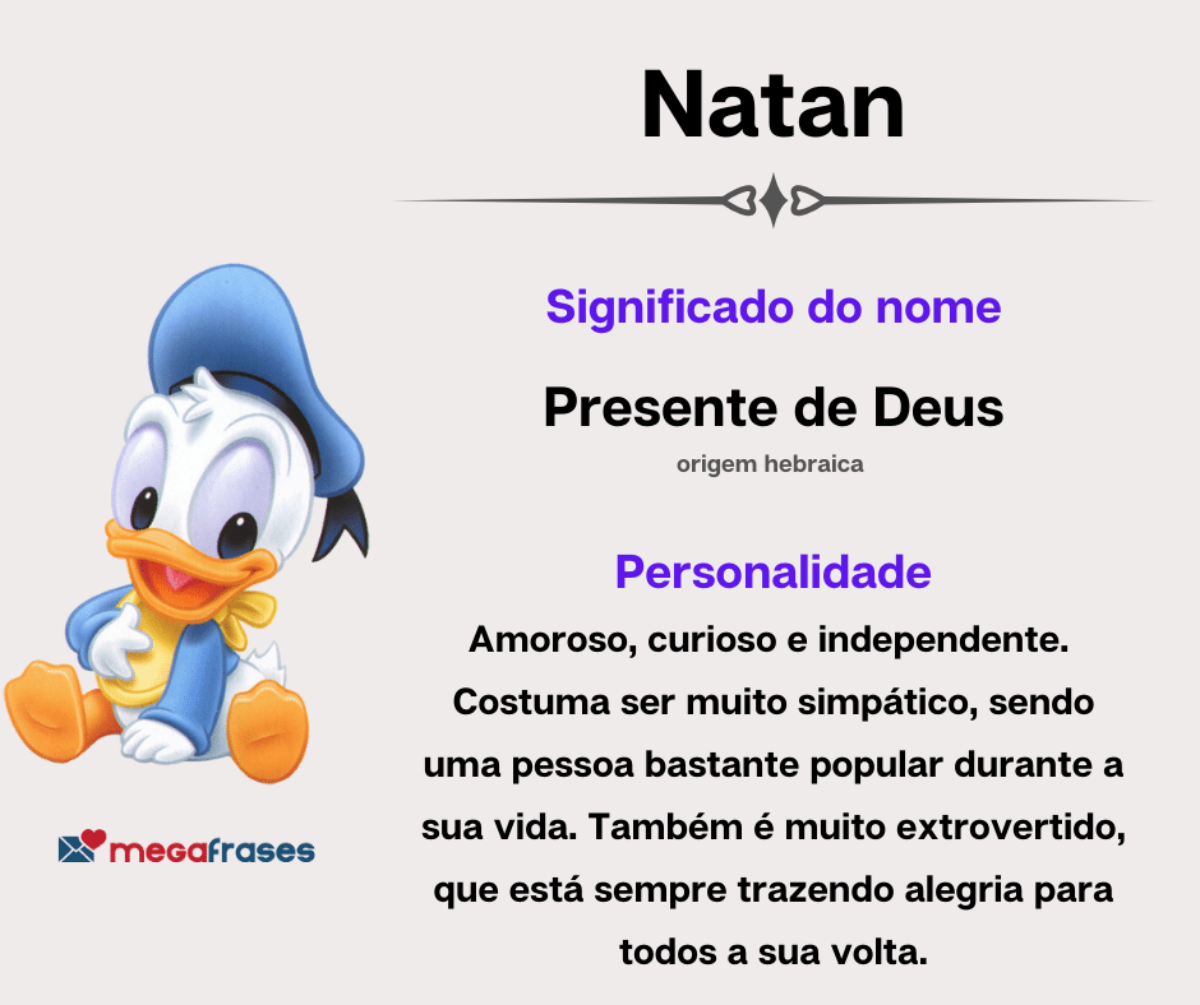 Significado do nome Natan 🤔 + Curiosidades 👀 + Mensagens 👼