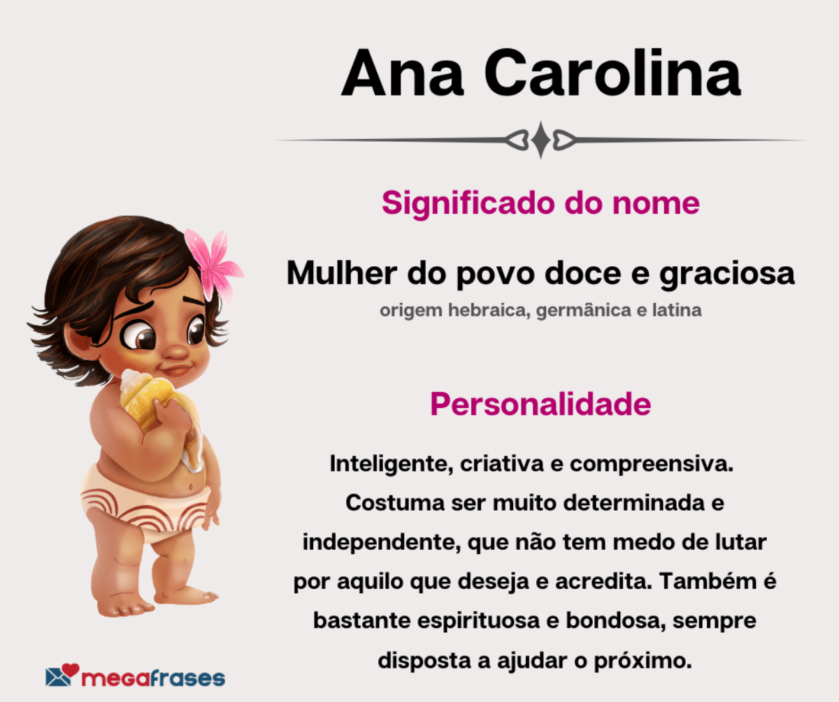 Significado do nome Ana Carolina + Curiosidades + Mensagens